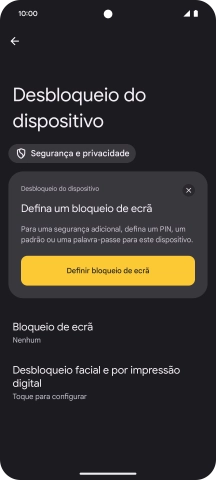 Para voltar ao ecrã inicial, deslize o dedo de baixo para cima a partir da base do ecrã.
