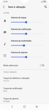 Prima Toque do telefone e vibração.