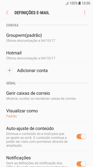 Prima a conta pretendida.
