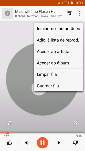Prima Adic. à lista de reprod..