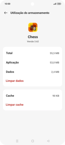 Prima Limpar cache.