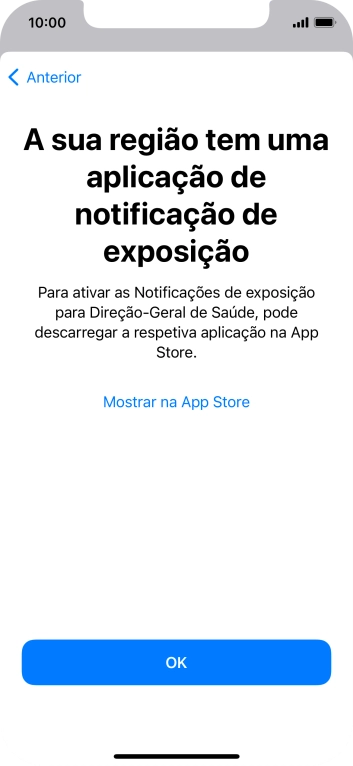 Prima Mostrar na App Store e siga as indicações no ecrã para descarregar e instalar a app.