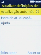 Escolha Atualização automática da hora para ativar a função.