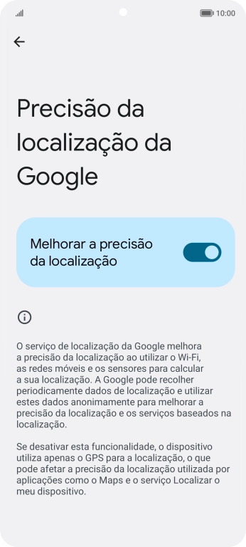 Se premir o indicador junto a 