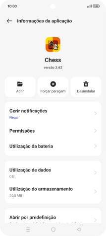 Prima Utilização do armazenamento.