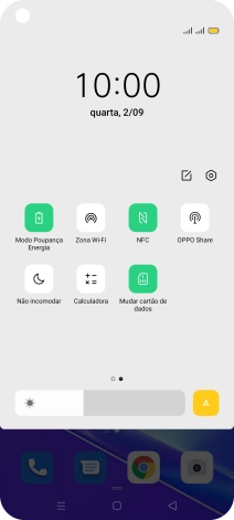 Prima a tecla de início para terminar e voltar ao ecrã inicial.