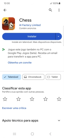 Prima a tecla de início para terminar e voltar ao ecrã inicial.