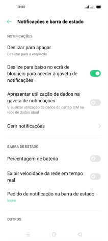 Prima Gerir notificações.