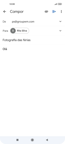 Prima o ícone de anexo.