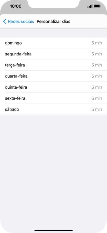 Prima os dias pretendidos.