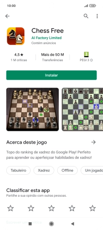 Prima Instalar e siga as indicações no ecrã para instalar a app.