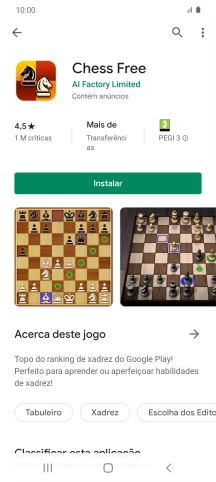 Prima Instalar e siga as indicações no ecrã para instalar a app.