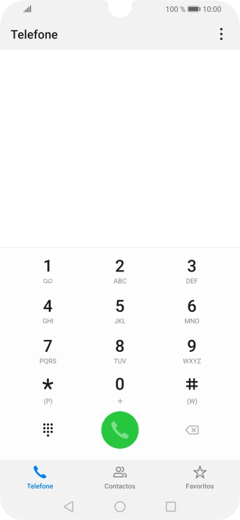 Prima o ícone de menu.