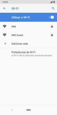 Prima Preferências de Wi-Fi.