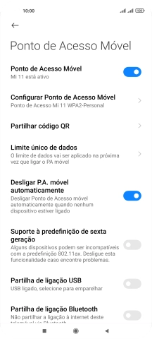 Prima a tecla de início para terminar e voltar ao ecrã inicial.