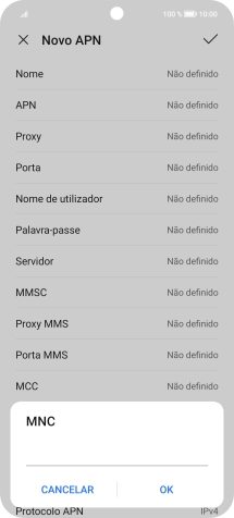 Introduza 01 e prima OK.