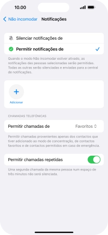 Prima a seta para a esquerda.