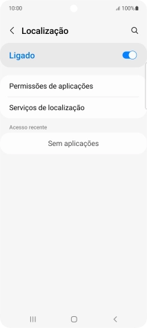 Prima Permissões de aplicações.