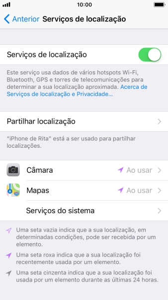 Prima a aplicação pretendida.