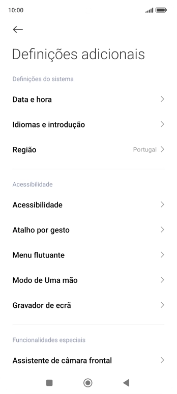 Prima Data e hora.
