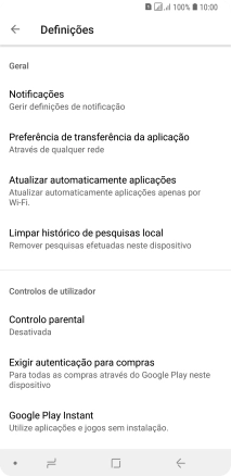Prima Atualizar automaticamente aplicações.