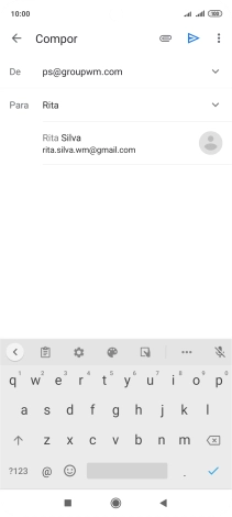 Prima o contacto pretendido.