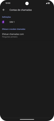 Prima o nome do cartão SIM.