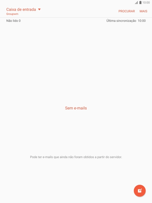 Prima o ícone de novo e-mail.