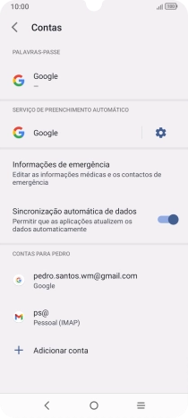 Prima a tecla de início para voltar ao ecrã inicial.