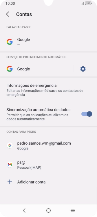 Prima a tecla de início para voltar ao ecrã inicial.