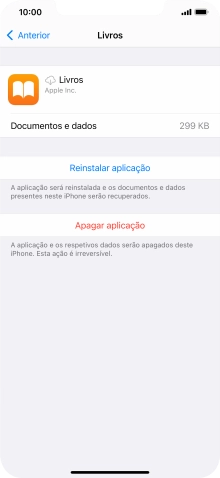 Para voltar ao ecrã inicial, deslize o dedo de baixo para cima a partir da base do ecrã.