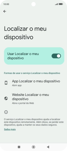 Prima a tecla de início para terminar e voltar ao ecrã inicial.