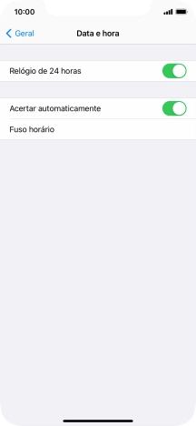 Para voltar ao ecrã inicial, deslize o dedo de baixo para cima a partir da base do ecrã.