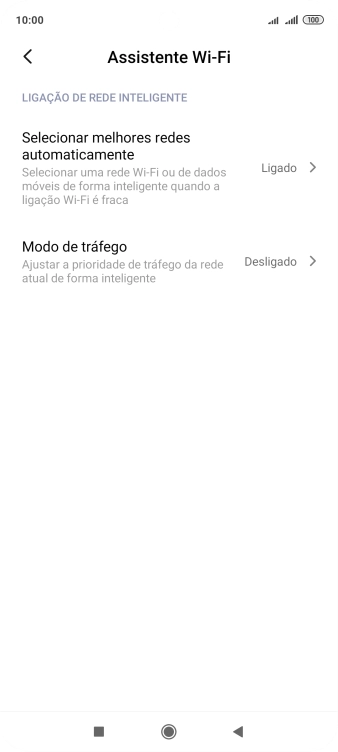 Prima Selecionar melhores redes automaticamente.