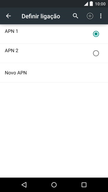Prima o campo junto à ligação de dados para a ativar.