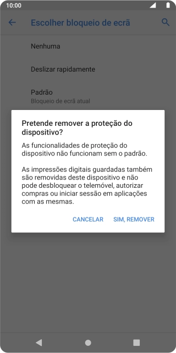 Prima SIM, REMOVER.