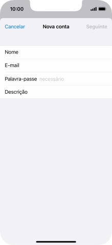 Prima Palavra-passe e introduza a password da sua conta de e-mail.