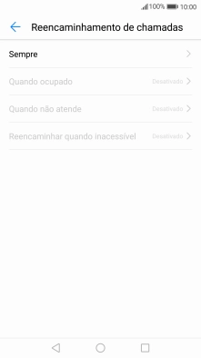 Prima o tipo de desvio pretendido.