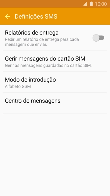 Prima Centro de mensagens.