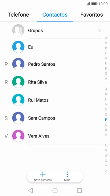 Prima Novo contacto.