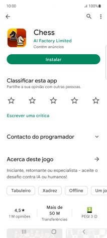 Prima a tecla de início para terminar e voltar ao ecrã inicial.