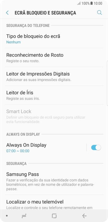 Prima a tecla de início para terminar e voltar ao ecrã inicial.