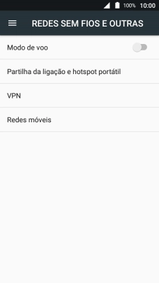 Prima Partilha da ligação e hotspot portátil.