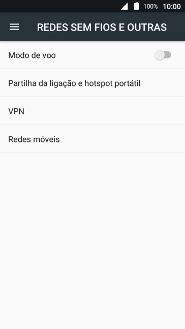 Prima Partilha da ligação e hotspot portátil.