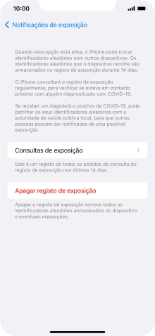 Prima Apagar registo de exposição.