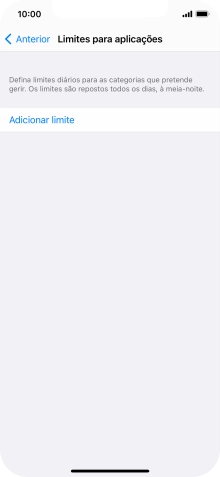 Prima Adicionar limite.