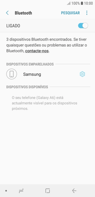 Prima a tecla de início para terminar e voltar ao ecrã inicial.