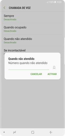 Introduza 123 e prima ACTIVAR.