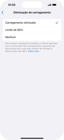 Prima a definição pretendida para ativar ou desativar a função.