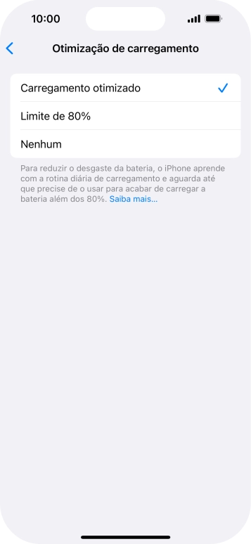 Prima a definição pretendida para ativar ou desativar a função.